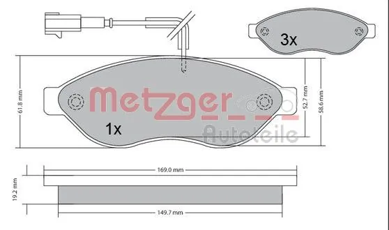 Brake Pad Set, disc brake